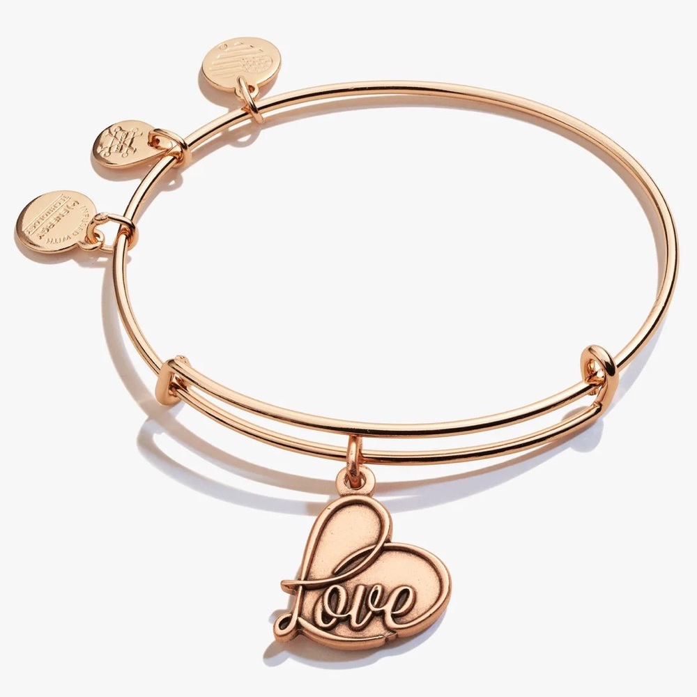 Alex and Ani “Love” Charm Bangle